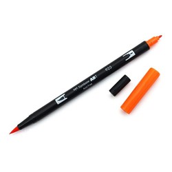 Bút lông cọ hai đầu Tombow ABT Dual Brush Pen - Brush/ Bullet - Scarlet (925) - AB-T925