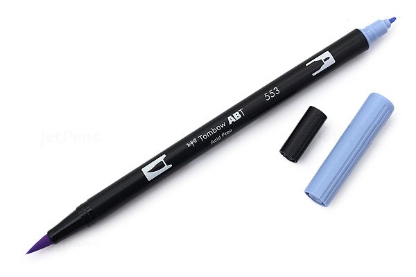 Bút lông cọ hai đầu Tombow ABT Dual Brush Pen - Mist Purple (553)