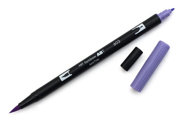 Bút lông cọ hai đầu Tombow ABT Dual Brush Pen - Periwinkle (603)