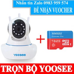 camera ip wifi yoosee 3 râu - giám sát trong nhà - không dây - an ninh - chống trộm - hồng ngoại - Camera 3 râu ,tặng thẻ yosee