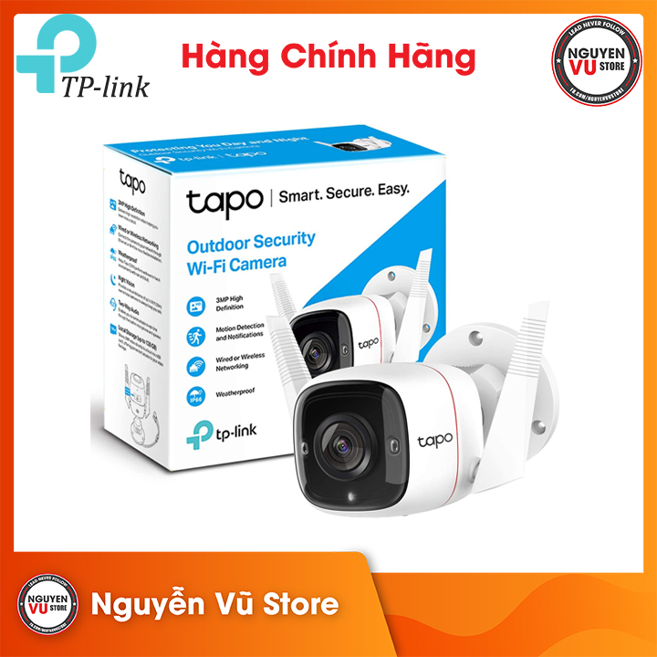 Camera Wifi TP-Link Tapo C310 3MP An Ninh Ngoài Trời - Hàng Chính Hãng