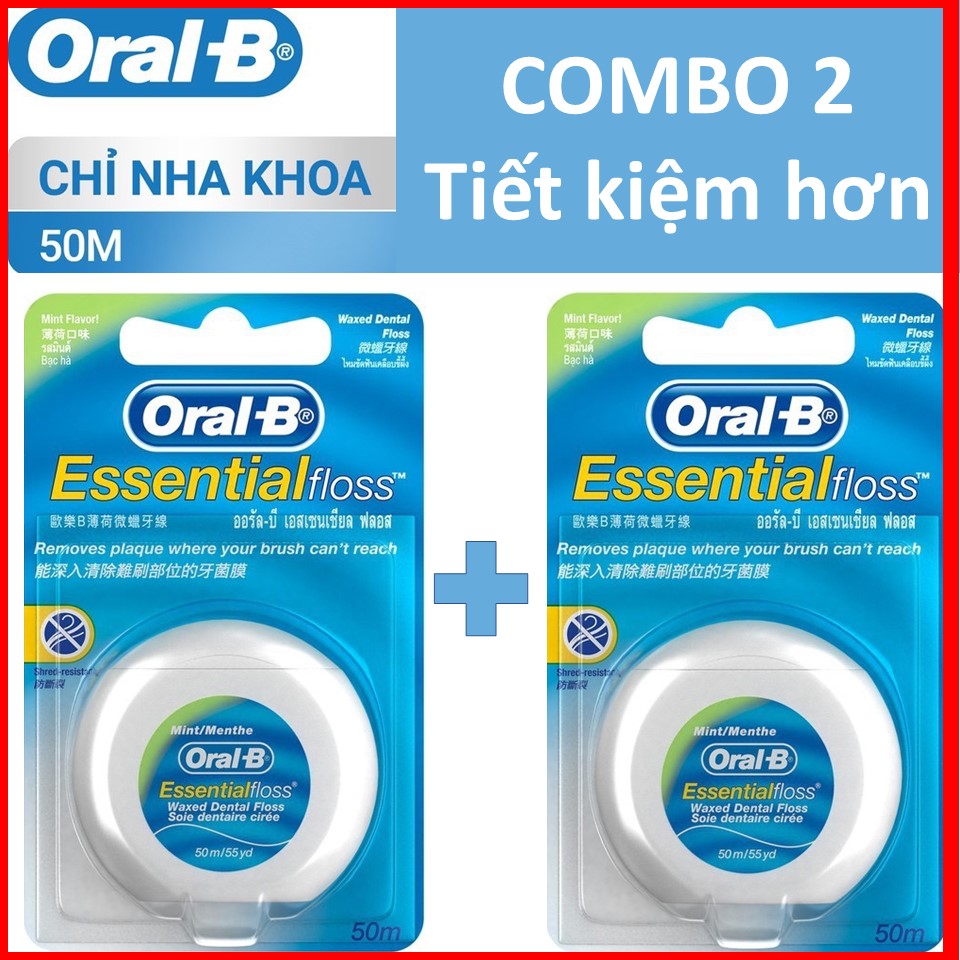COMBO 2 Chỉ nha khoa Oral B 50m