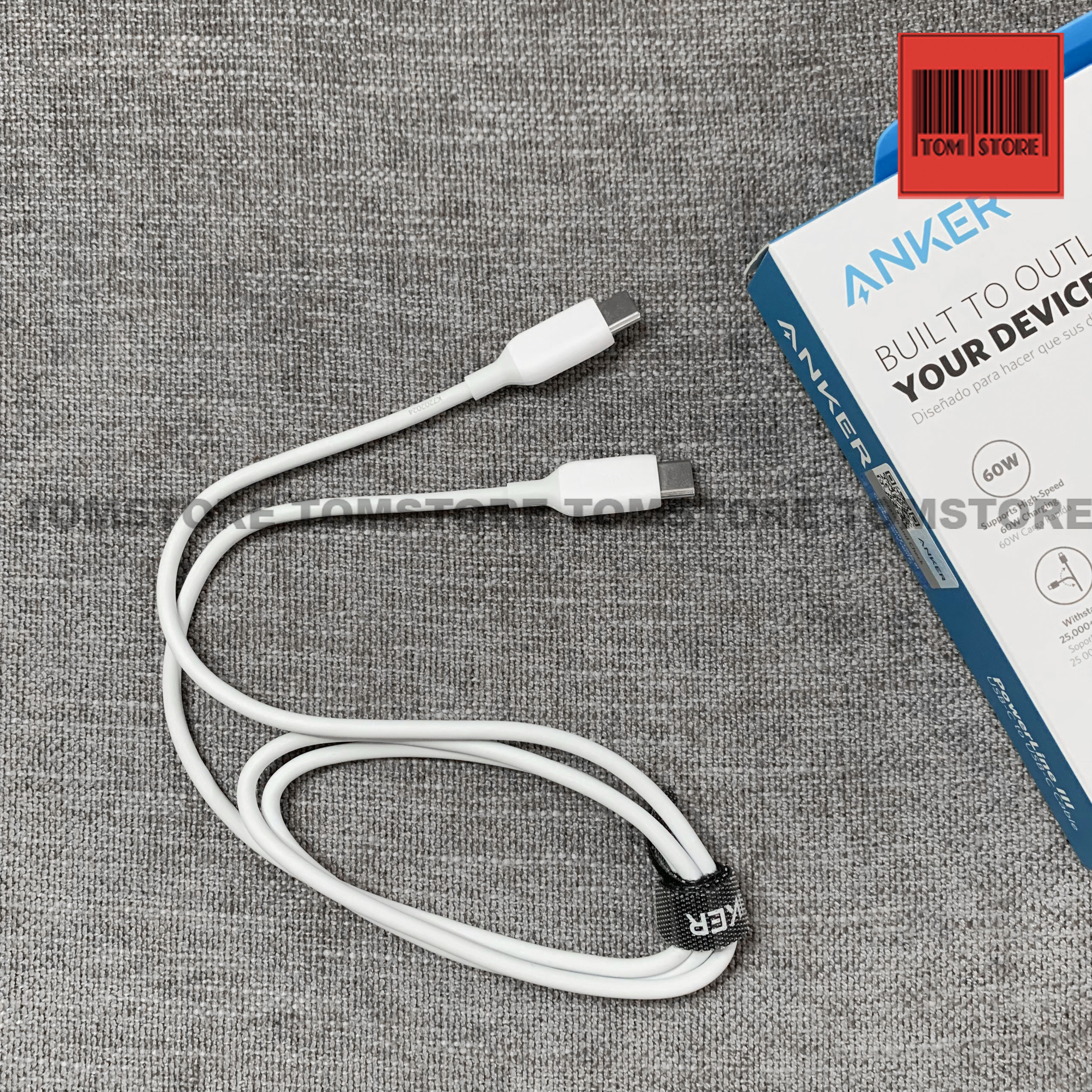 Cáp sạc nhanh ANKER PowerLine III USB-C to USB-C Anker A8852 dài 0.9M và A8853 dài 1.8m