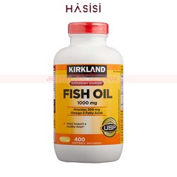 Dầu Cá KIRKLAND - Fish Oil 1000mg Provides 300mg Of Omega-3 400 Softgels- 2 Viên/Ngày - 2506444