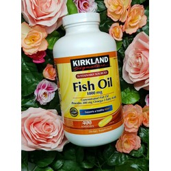 Dầu Cá Kirkland Signature Fish Oil 1000mg - 400 Viên - 00111