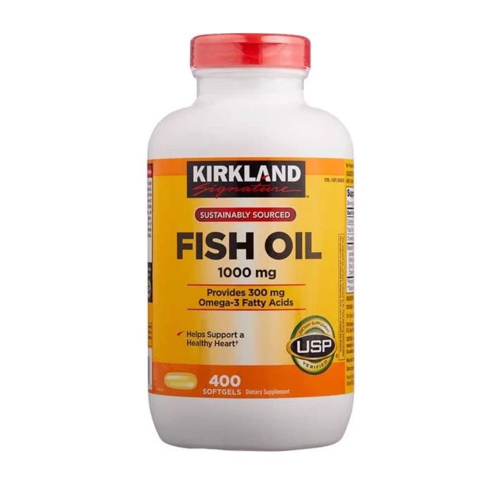 Dầu Cá Kirkland Signature @Omega 3 Fish Oil Của Mỹ Loại 1000Mg 400 Viên - 3599