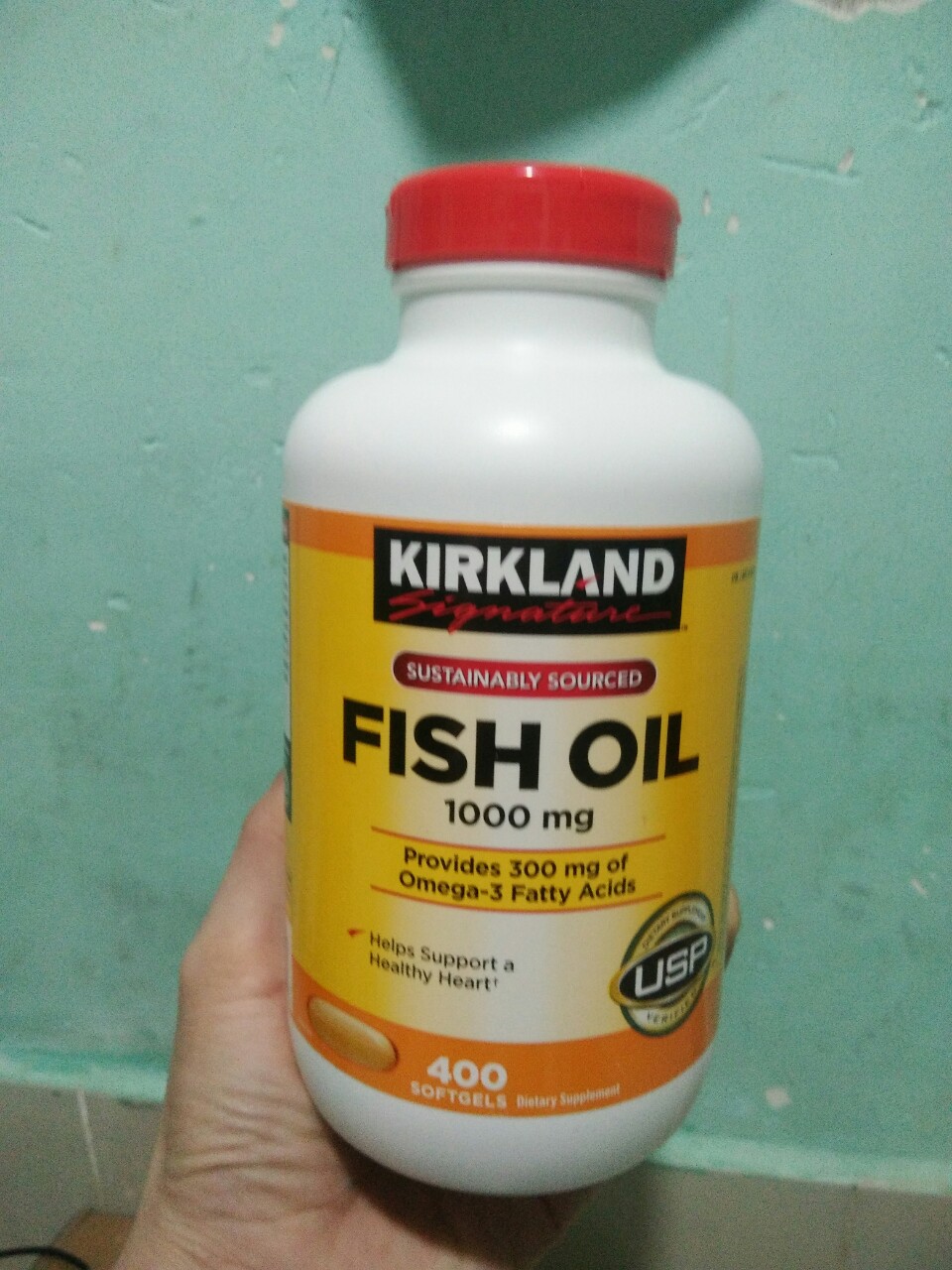 Dầu Cá Omega 3 Kirkland Signature Fish Oil 1000mg - 400 Viên