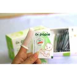 Gạc răng miệng Dr Papie Hộp 30 gói - Giải pháp vệ sinh răng miệng cho bé yêu - nk673