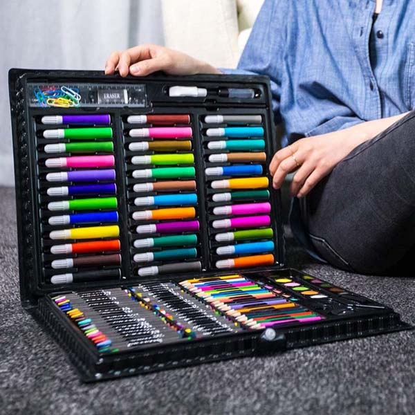 [HCM]Bộ chì tô màu 150 chi tiết cho bé hộp lớn - Bút màu - Màu tô - Màu nước - Màu lông - Màu vẽ