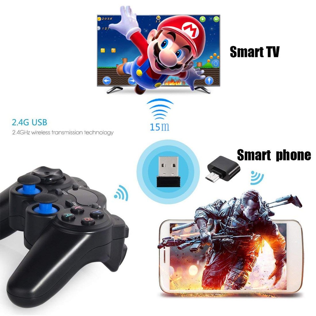 [HCM]Tay Cầm Chơi Game Không Dây Cho PC / Xbox360 / Android TV / Smartphone/ Laptop 850M
