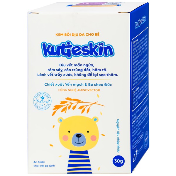 Kem bôi dịu da cho bé Kutieskin - 30gram