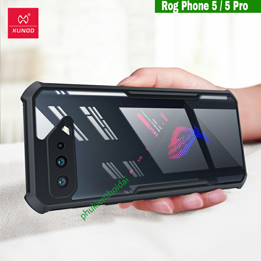 Ốp lưng XUNDD Rog Phone 5 / 5 Pro chống sốc lưng trong viền màu cao cấp siêu bền
