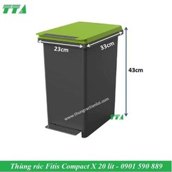 Thùng rác nhựa đạp chân Fitis compact PPL1-904 - PPL1-904
