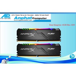 Bộ nhớ trong Ram Kingston-HyperX Fury RGB DDR4 16GB (Kit 2x8GB) Bus 3200 Bảo hành 36 tháng Chính Hãng - Ram_Kingston_16GB_3200