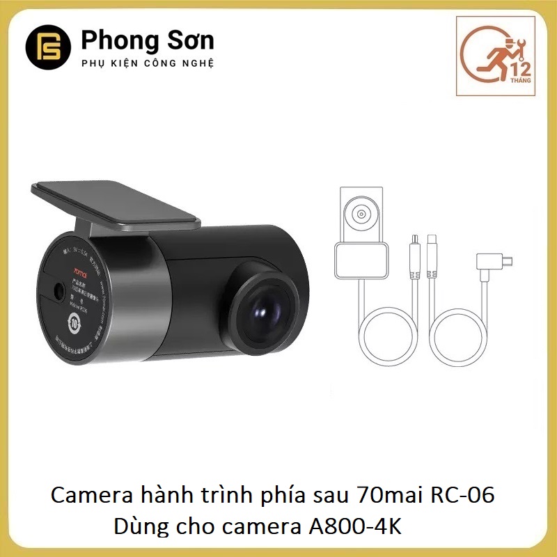 Cam sau RC06 Rear Camera dùng cho 70mai Dash Cam A500s , A800s -Bảo hành 12 Tháng