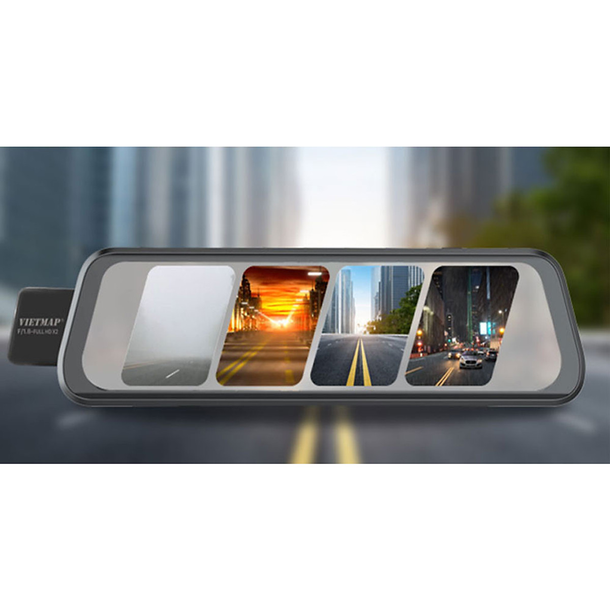 Camera Hành Trình Ô tô dạng Gương VIETMAP G39 - Ghi hình Trước và sau xe - Cảnh báo giao thông + Thẻ nhớ 32G - Hàng