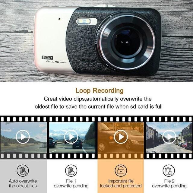 Camera Hành Trình Ô Tô X002 Trước Và Sau Full HD 1080P