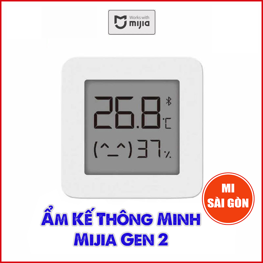 Ẩm kế thông minh Mijia Gen 2 - Đồng hồ đo nhiệt độ, độ ẩm Bluetooth Mijia gen 2