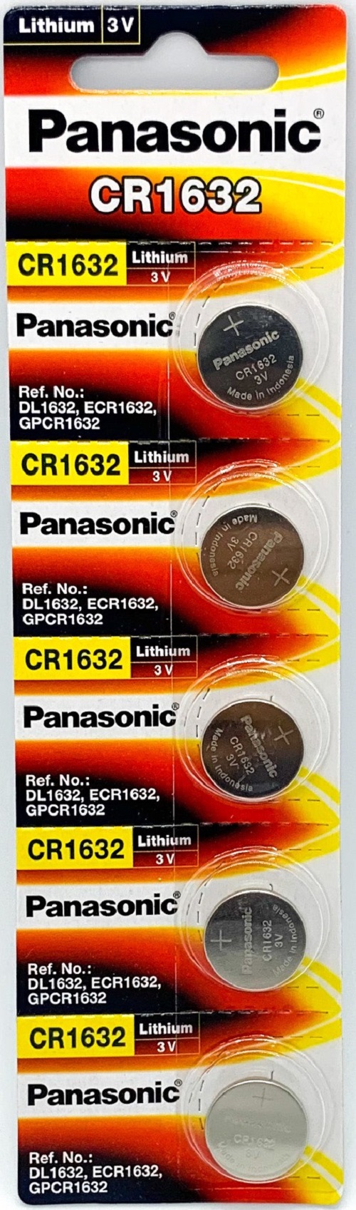 Pin CR1632 Panasonic Lithium 3V Vỉ 5 viên sử dụng được cho nhiều thiết bị với độ bền và an toàn cao