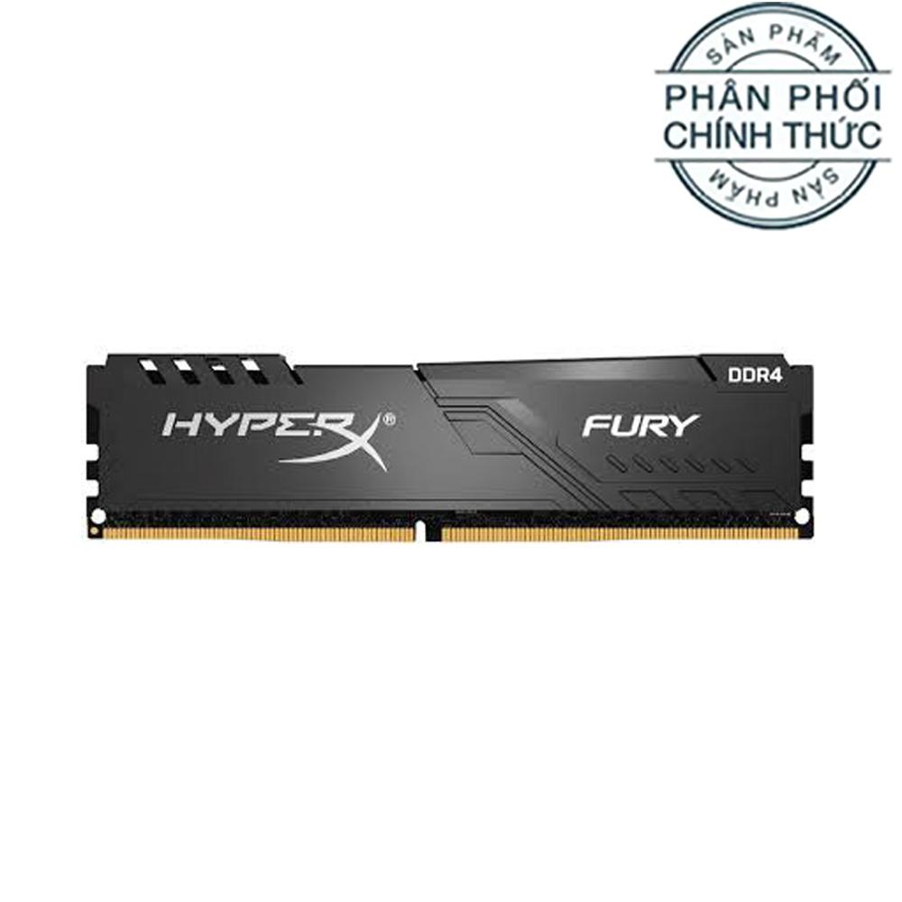 Ram PC Kingston HyperX Fury Black 16GB Bus 2666 DDR4 CL16 DIMM XMP Non-ECC HX426C16FB3/16 - Hãng phân phối chính thức