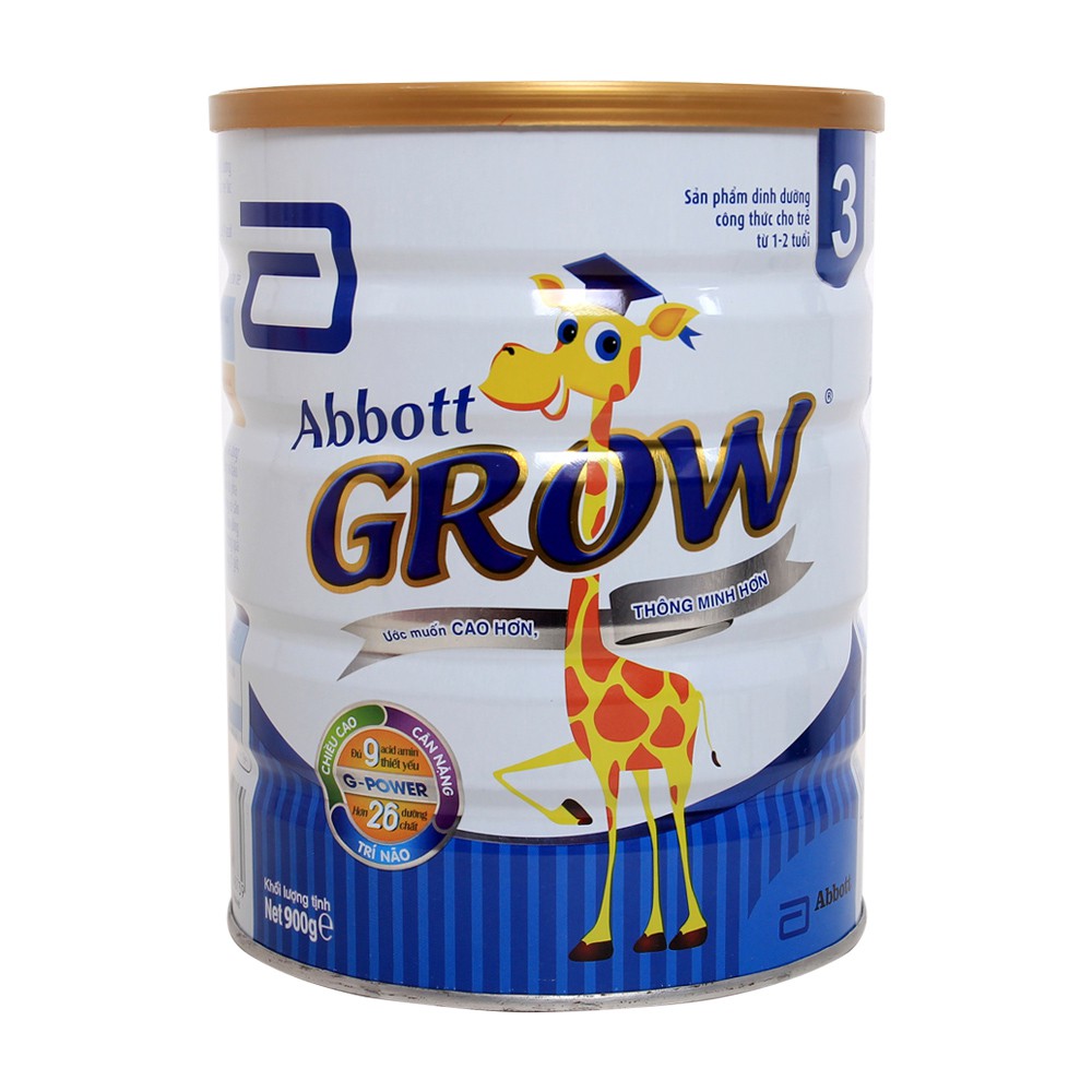 Sữa bột Abbott Grow 3 900g, sản phẩm tốt, chất lượng cao, cam kết như hình, độ bền cao, xin vui lòng inbox shop để được tư vấn thêm về thông tin