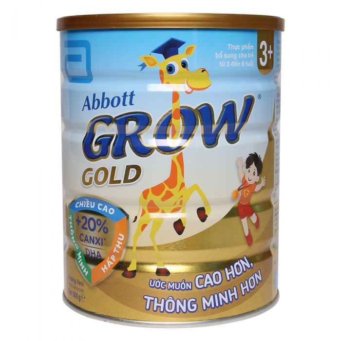 Sữa bột Abbott Grow Gold 3+ 900g (3 - 6 tuổi), sản phẩm tốt, chất lượng cao, cam kết như hình, độ bền cao, xin vui lòng inbox shop để được tư vấn thêm về thông tin
