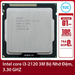 Bộ vi xử lý Intel CPU Core i3 2100 3.10GHz ,65w 2 lõi 4 luồng, 3MB Cache Socket Intel LGA 1155 - TDCCOMPUTER i3-2100
