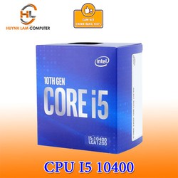 CPU Intel Core i5 10400 2.9GHz 6 nhân 12 luồng, 12MB Cache, 65W Socket Intel LGA 1200 - LKCPU032