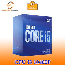 CPU intel Core i5 10400F 2.9GHz upto 4.3GHz 6 nhân 12 luồng, 12MB Cache, 65W Socket Intel LGA 1200 - LKCPU038