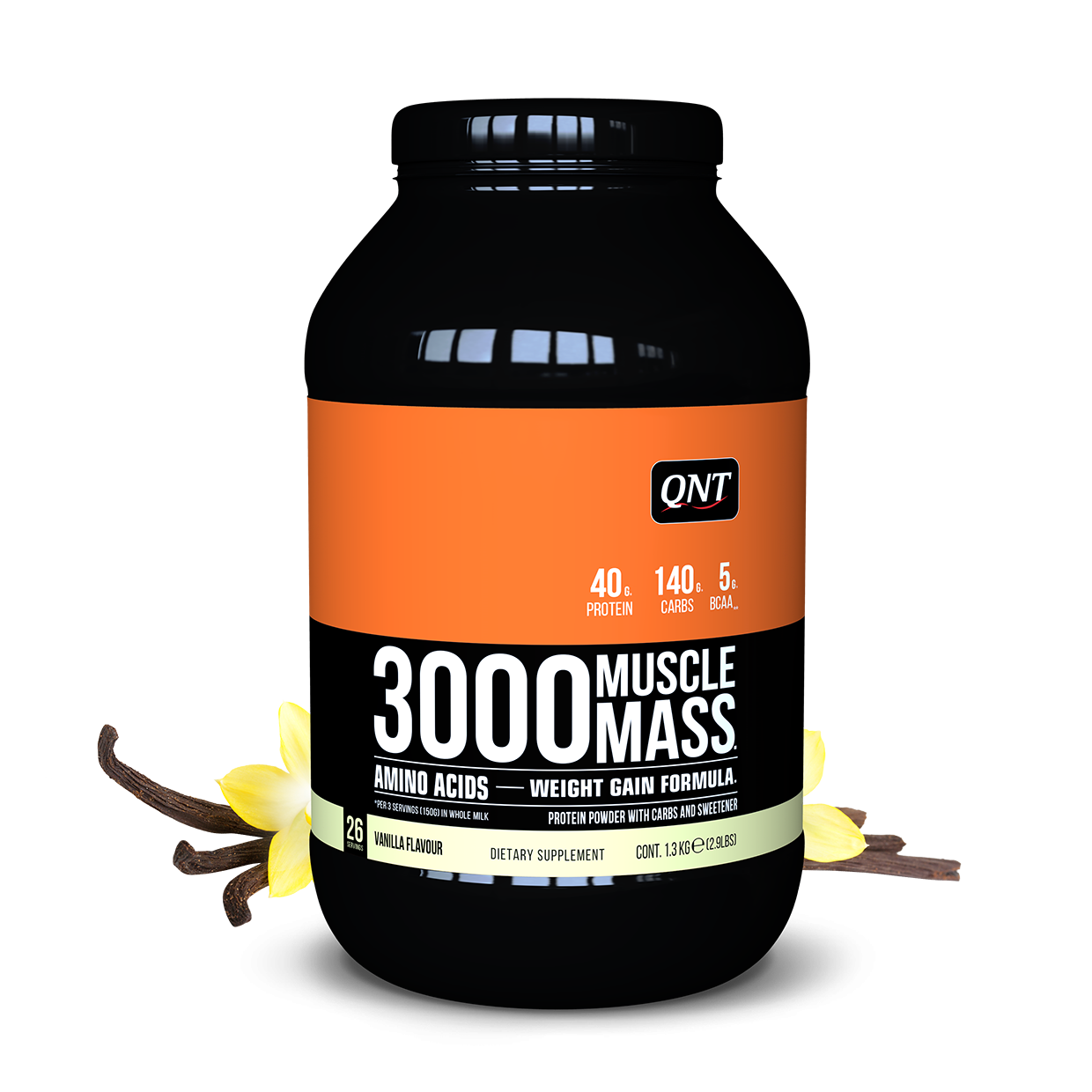 QNT 3000 Muscle Mass Gainer vị Vani 1,3Kg