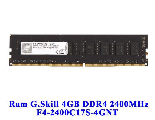 RAM G.SKILL 4GB DDR4 2400MHZ F4-2400C17S-4GNT