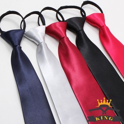 Cà vạt nam thắt sẵn KING Bản 8cm, Cao Cấp C015 - Cà vạt nam thắt sẵn dây kéo lụa cao cấp C015