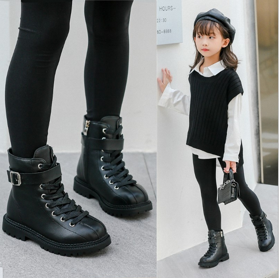 Giày Boot ( cao cổ ) cho bé gái size 3 - 13 tuổi phong cách hàn quốc - BOT90