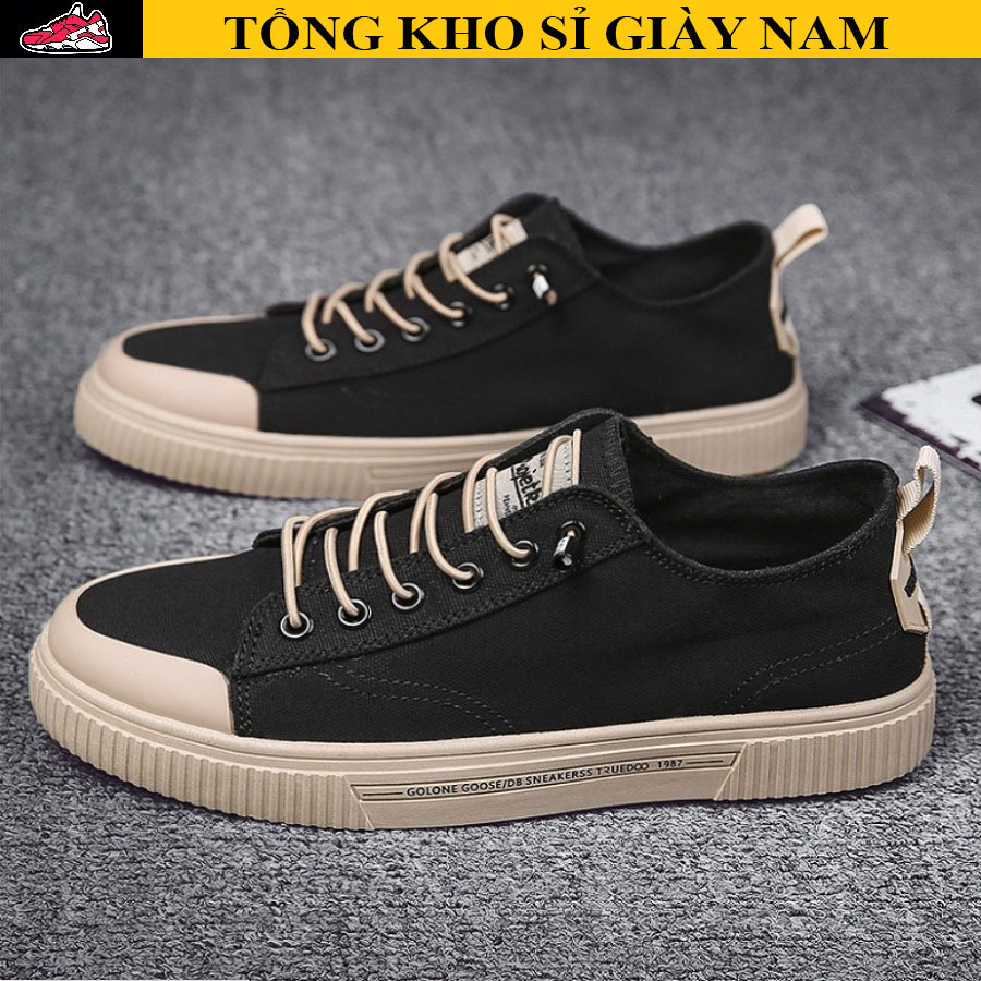 Giày Nam Sneaker Chất Liệu Vải Bò, Đế Cao Su Mềm Phong Cách Trẻ Trung Năng Động - Mã sản phẩm D87