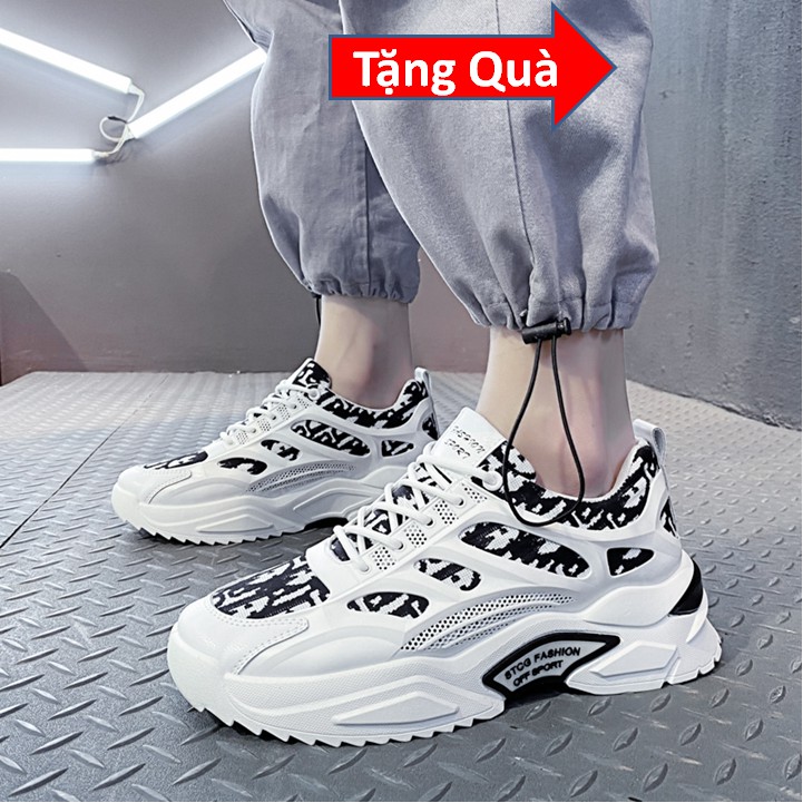 Giày Thể Thao Nam Mẫu Mới 2021, Giày Tăng Chiều Cao 5cm, Giày Sneaker Nam - Phong Cách Trẻ Trung