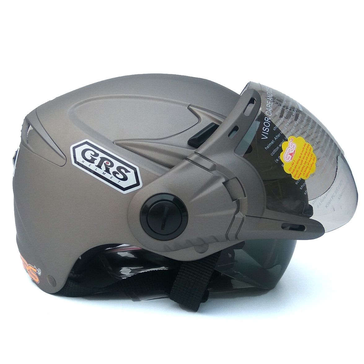 Mũ bảo hiểm GRS A966K 2 kính - Kính râm giấu bên trong và kính trong lớn bên ngoài - Rất tiện lợi đặc biệt trong mùa hè