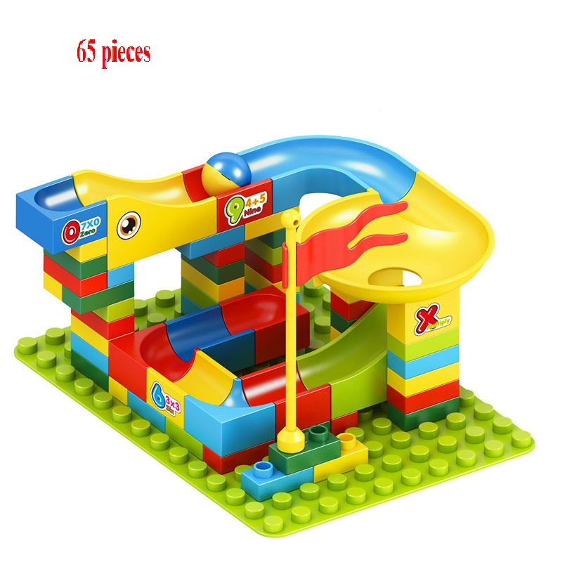 Đồ chơi lắp ráp tháp trượt lăn bi, Lego trò chơi thách thức trí tuệ và vui nhộn cho bé từ 3 tuổi.