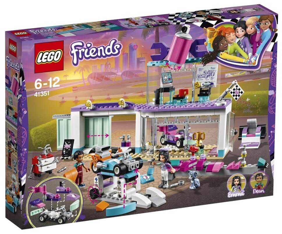 LEGO Friends 41351 - Cửa Hàng Xe Đua Heartlake (413 chi tiết)