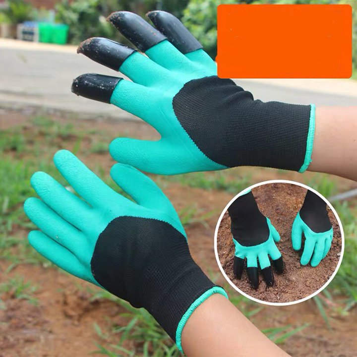 Găng tay chuyên dụng làm vườn có móng vuốt 3A thay dụng cụ đào đất thoáng khí dọn dẹp đất trồng cây