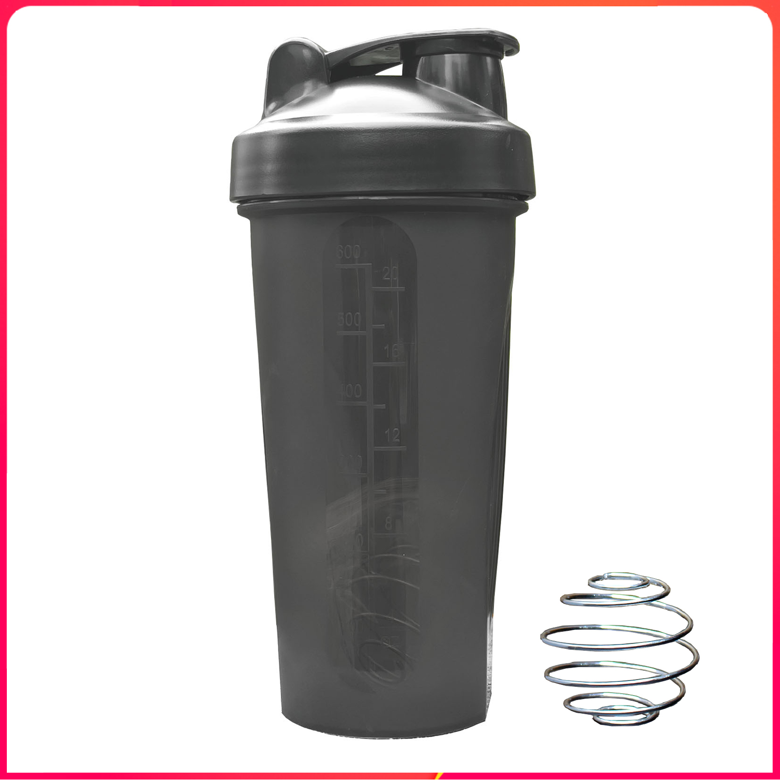 [HCM]Bình Shaker pha sữa cho người tập GYM - Bình lắc - Bình nước thể thao Shaker - 600 ml