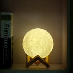 Đèn ngủ mặt trăng ML3D-0803, Đèn mặt trăng 3 màu 8cm, Đèn trang trí Moon Light 3D - TX_104049