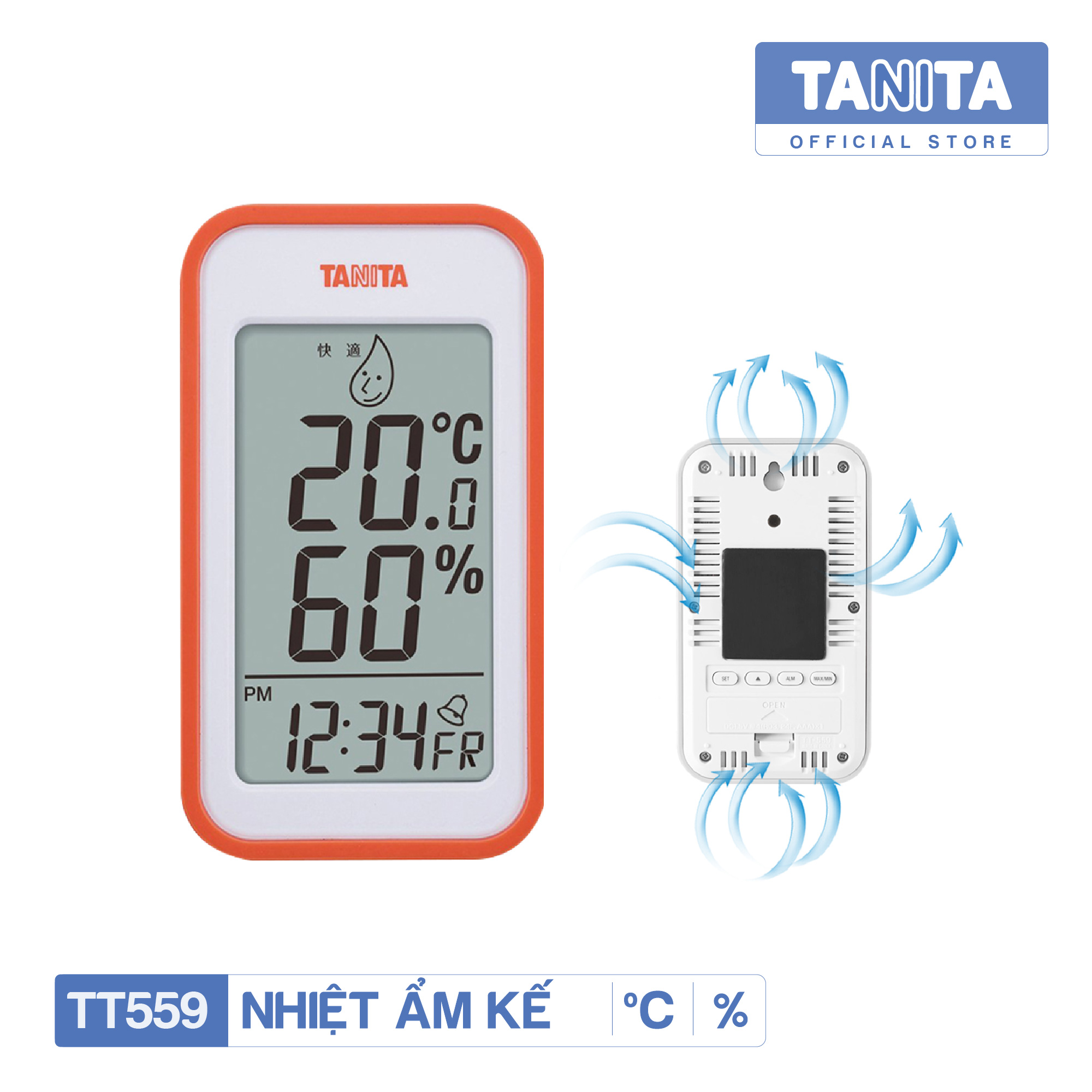 Nhiệt ẩm kế cơ học TANITA TT559 (Màu ngẫu nhiên), Chính hãng nhật,Nhiệt ẩm kế cơ,Nhiệt ẩm kế điện tử,Nhiệt ẩm kế nhật,Nhiệt ẩm kế chính xác,Nhiệt ẩm kế phòng,Nhiệt ẩm kế cho trẻ sơ sinh,Nhiệt ẩm kế treo tường