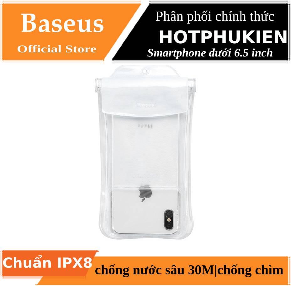 [HCM]Túi chống nước chuẩn IPx8 Baseus Airbag 4 lớp cho điện thoại 6.5 inch (chống chìm hiển thị độ nét Full HD thao tác cảm ứng nhạy dưới nước) - Phân phối Hot Phu Kien