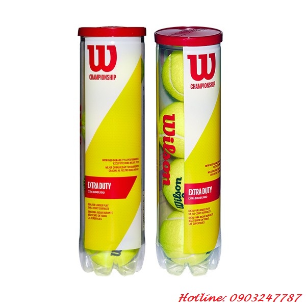 Thùng Bóng Tennis Wilson CHAMPIONSHIP | mã WRT110000 ((18 hộp/thùng, 4 quả/hộp))