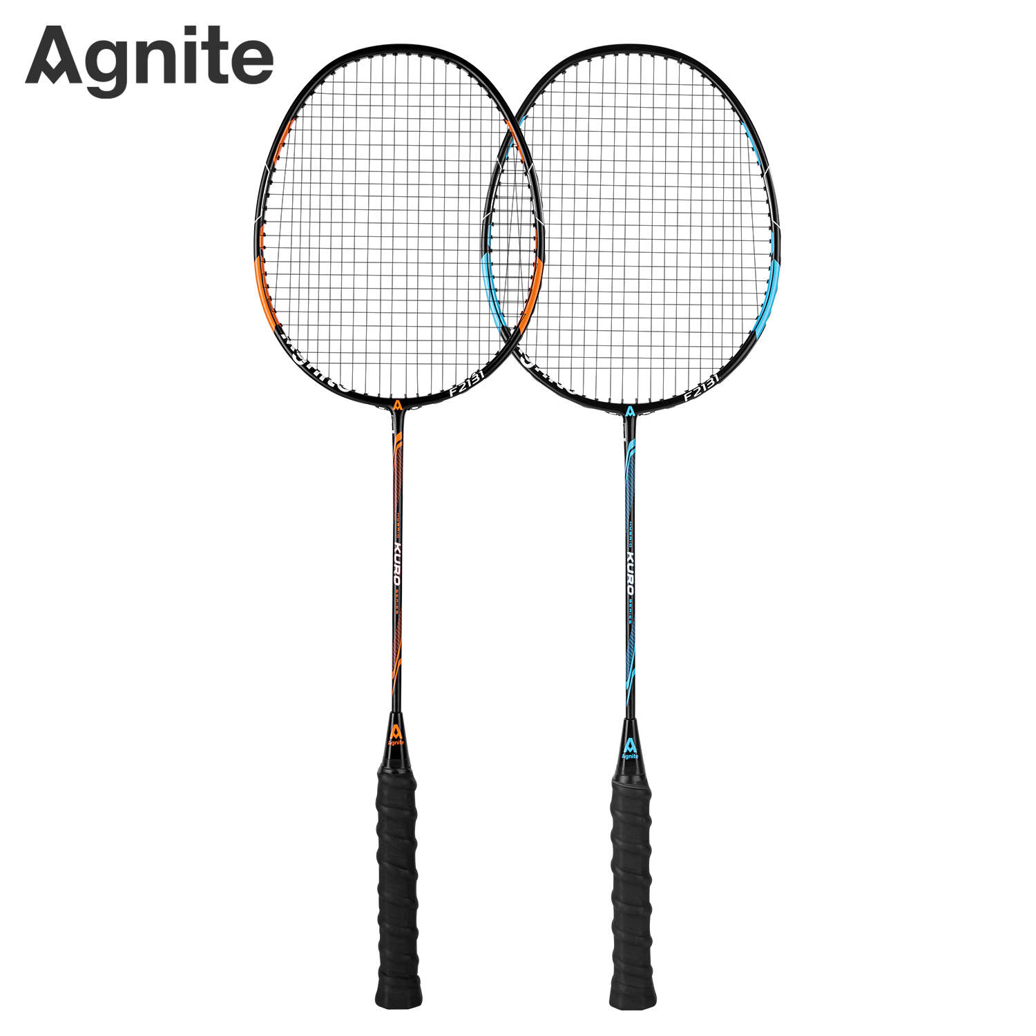 Vợt cầu lông khung Carbon tặng kèm 3 quả cầu lông và túi vợt cao cấp Agnite - siêu nhẹ, hàng chính hãng - 2 chiếc - F2132