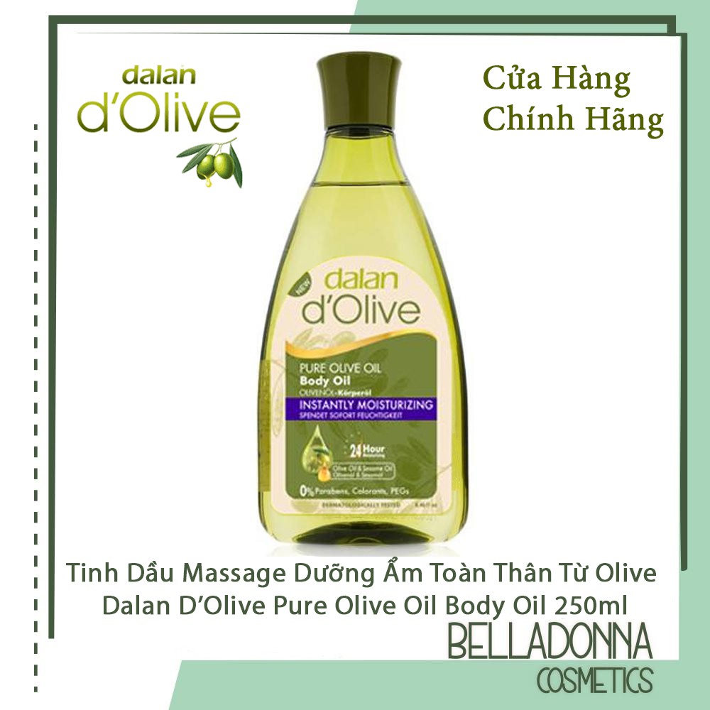 [CHÍNH HÃNG] Tinh dầu massage dưỡng ẩm toàn thân từ ô liu Dalan D’Olive Olive oil Body Oil 250ml