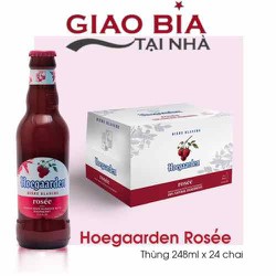 [HN] Bia Hoegaarden Rosee Thùng 24 chai 248ml 3.3 độ cồn - Hoe Rosee