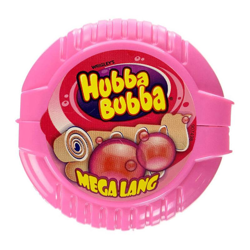 Kẹo gum cuộn siêu dài Hubba Bubba Mega Lang vị Bubblegum (180cm - 56gr)