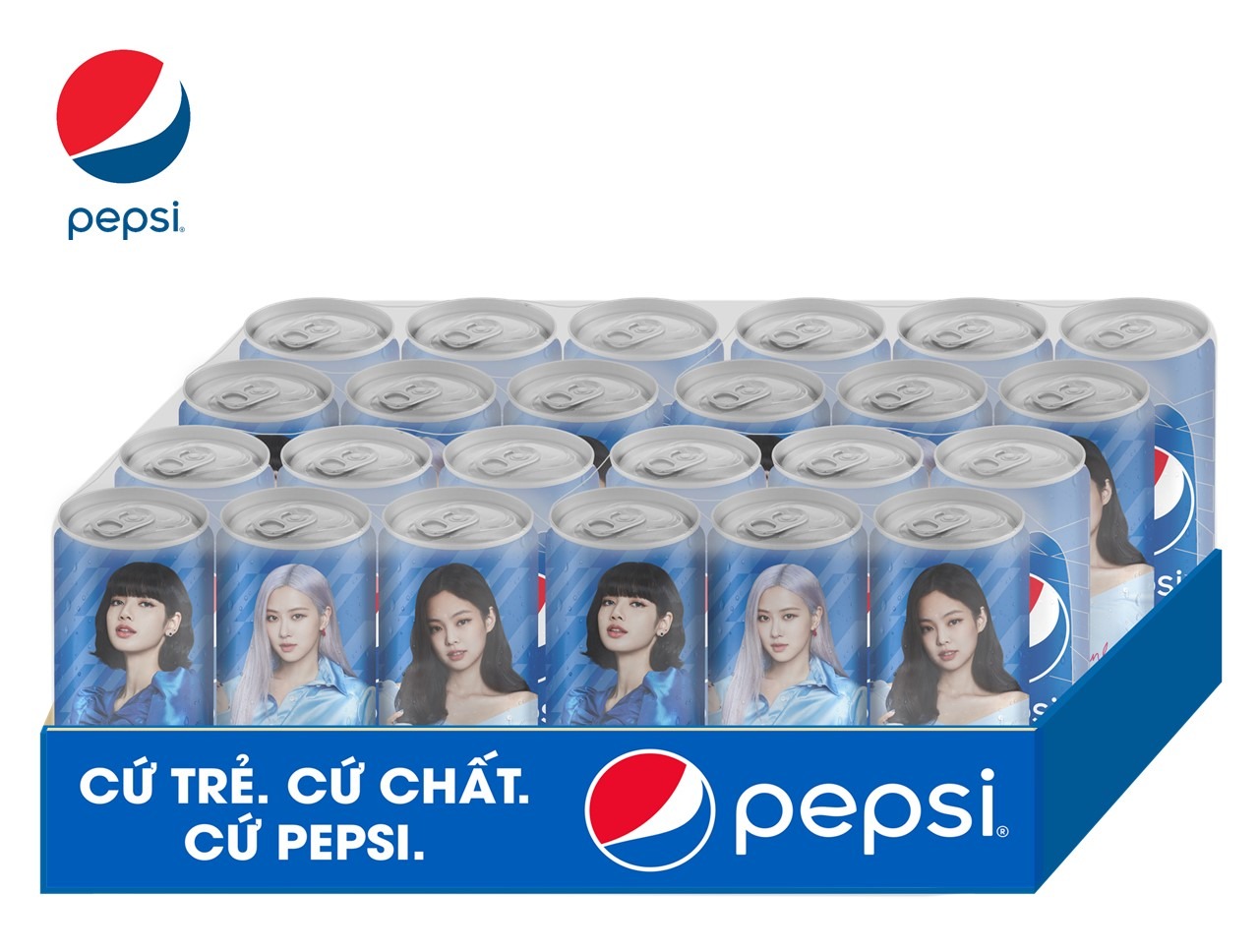 Thùng 24 Lon Nước Giải Khát Pepsi x Black Pink Phiên Bản Giới Hạn (330ml / Lon)