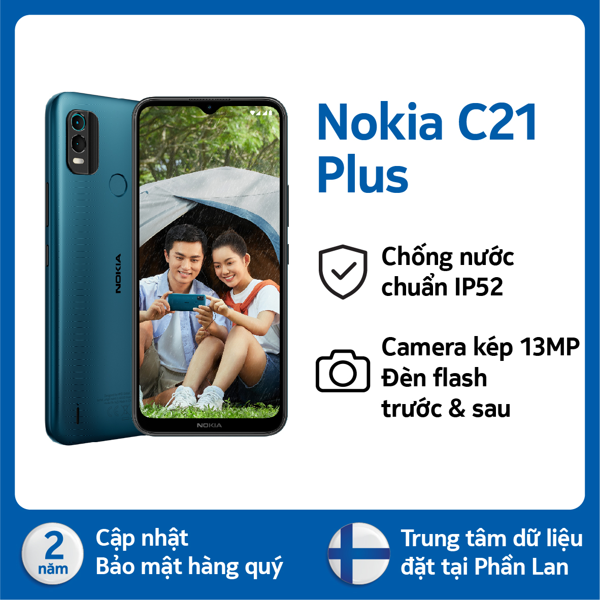 Điện thoại Nokia C21 Plus 2GB/64GB - Hàng chính hãng